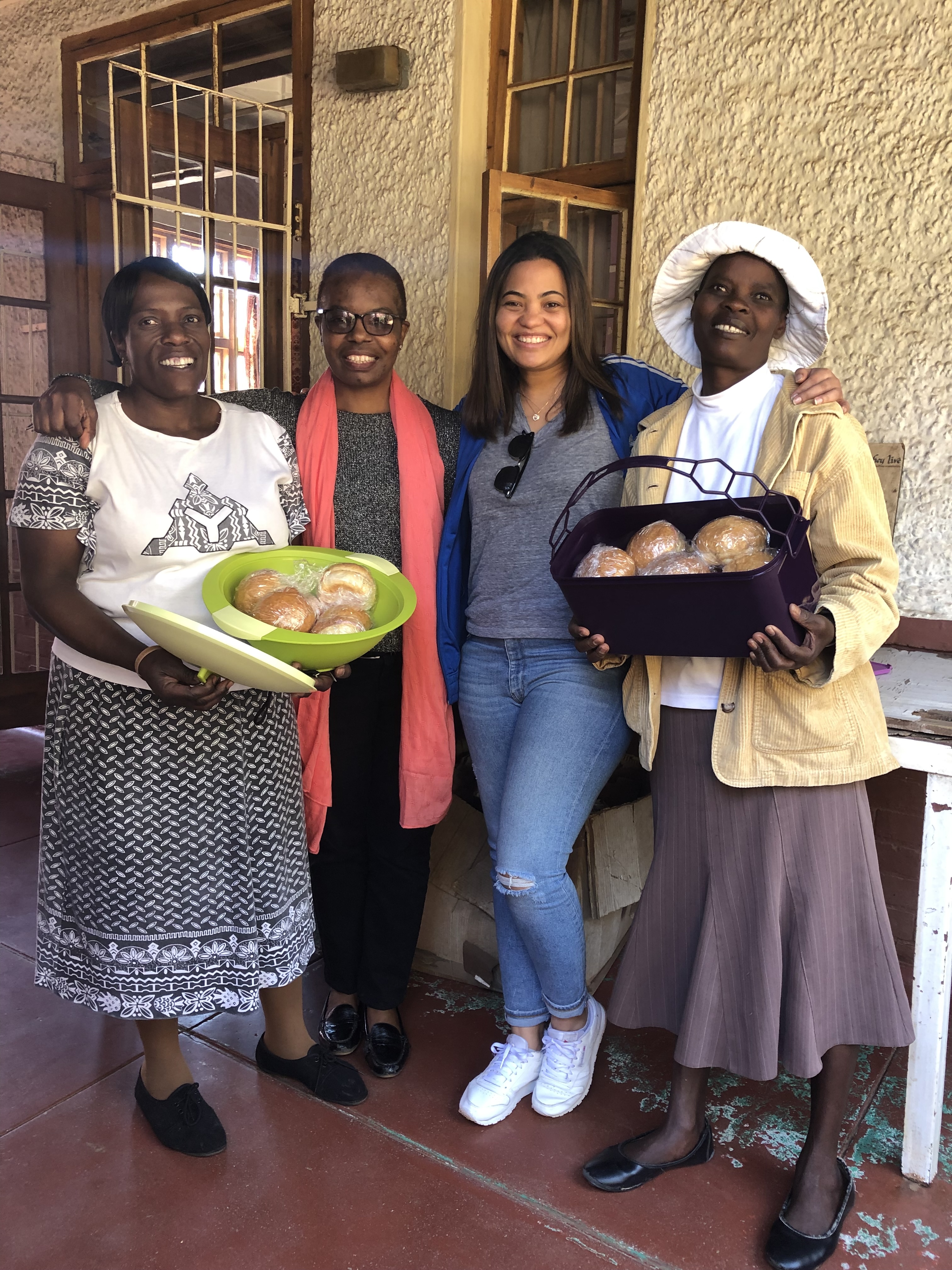 Community feeding initiative at a women and children's home in Harare, Zimbabwe